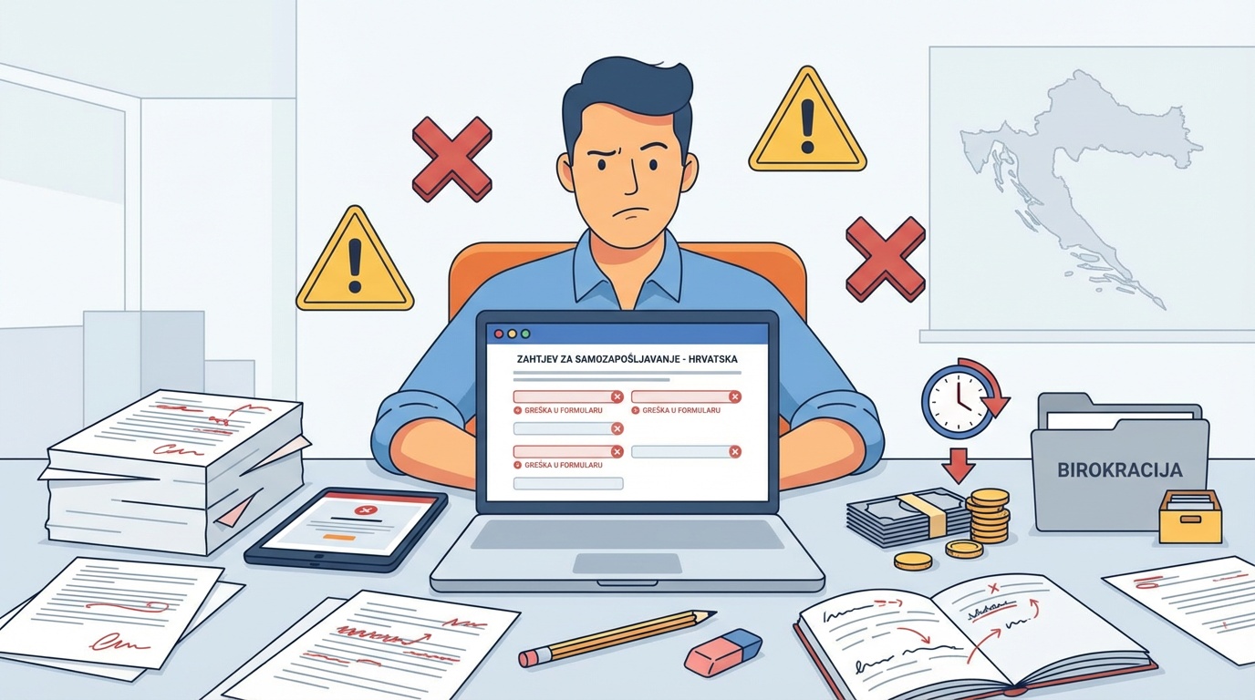 Najčešće greške kod prijave za samozapošljavanje