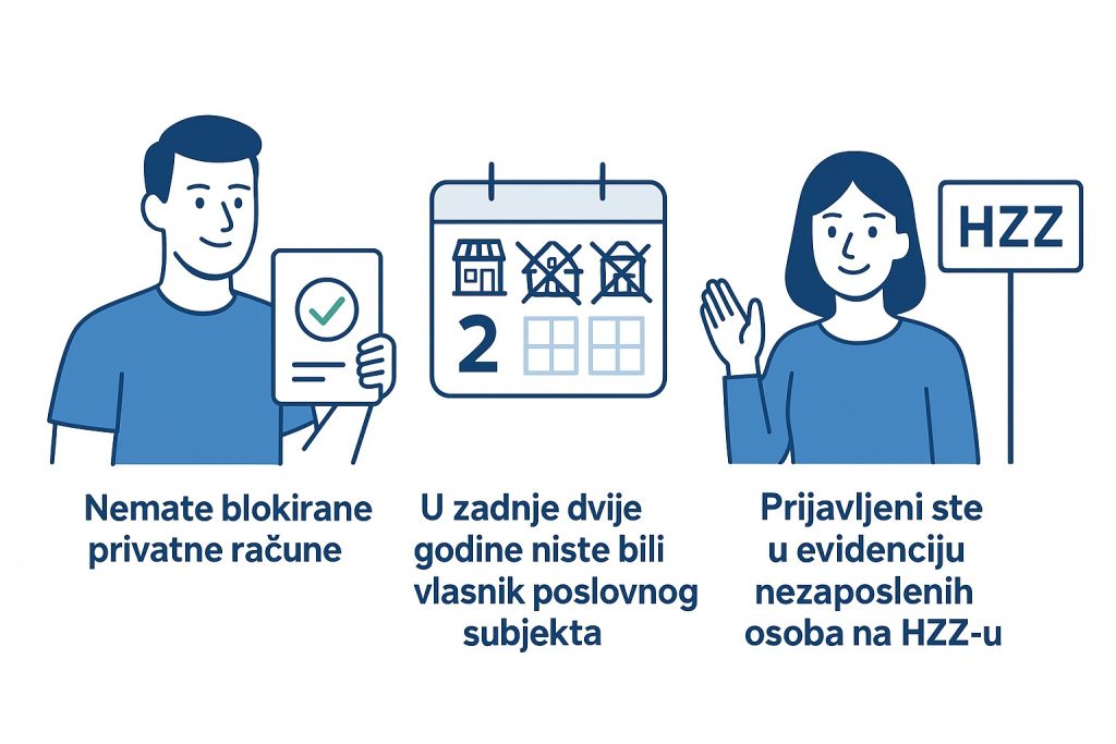 Osnovni uvjeti za ostvarivanje poticaja